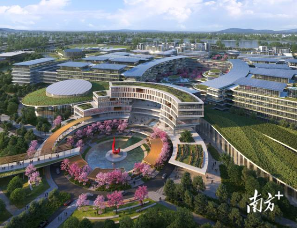 香港科技大学(广州)效果图。   香港科技大学(广州)效果图。