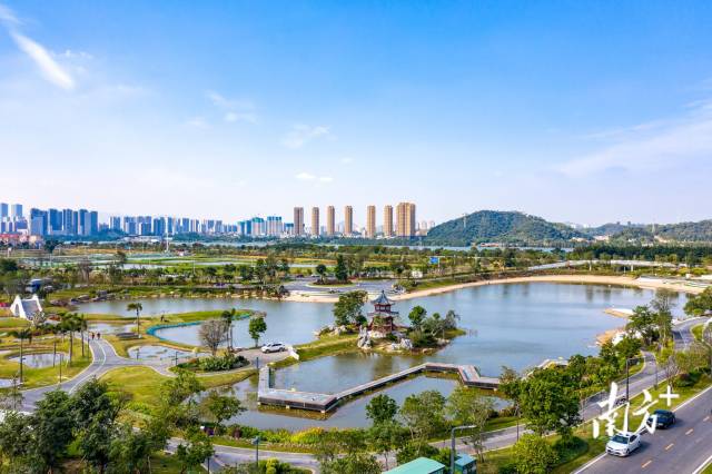 江门人才岛潮头中央公园。蓬江区委宣传部供图 江门人才岛潮头中央公园。蓬江区委宣传部供图